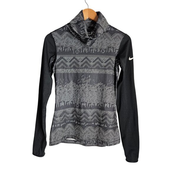 2/$35- Nike Pro Dri-Fit Womens Turtleneck Long Sleeve Pullover Top Size S - Picture 1 of 10